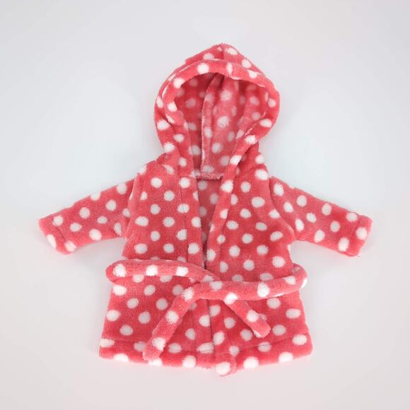 Our Generation OG by Battat Salmon Pink Polka Dot Bathrobe for 18" Dolls -GUC - Picture 6 of 12